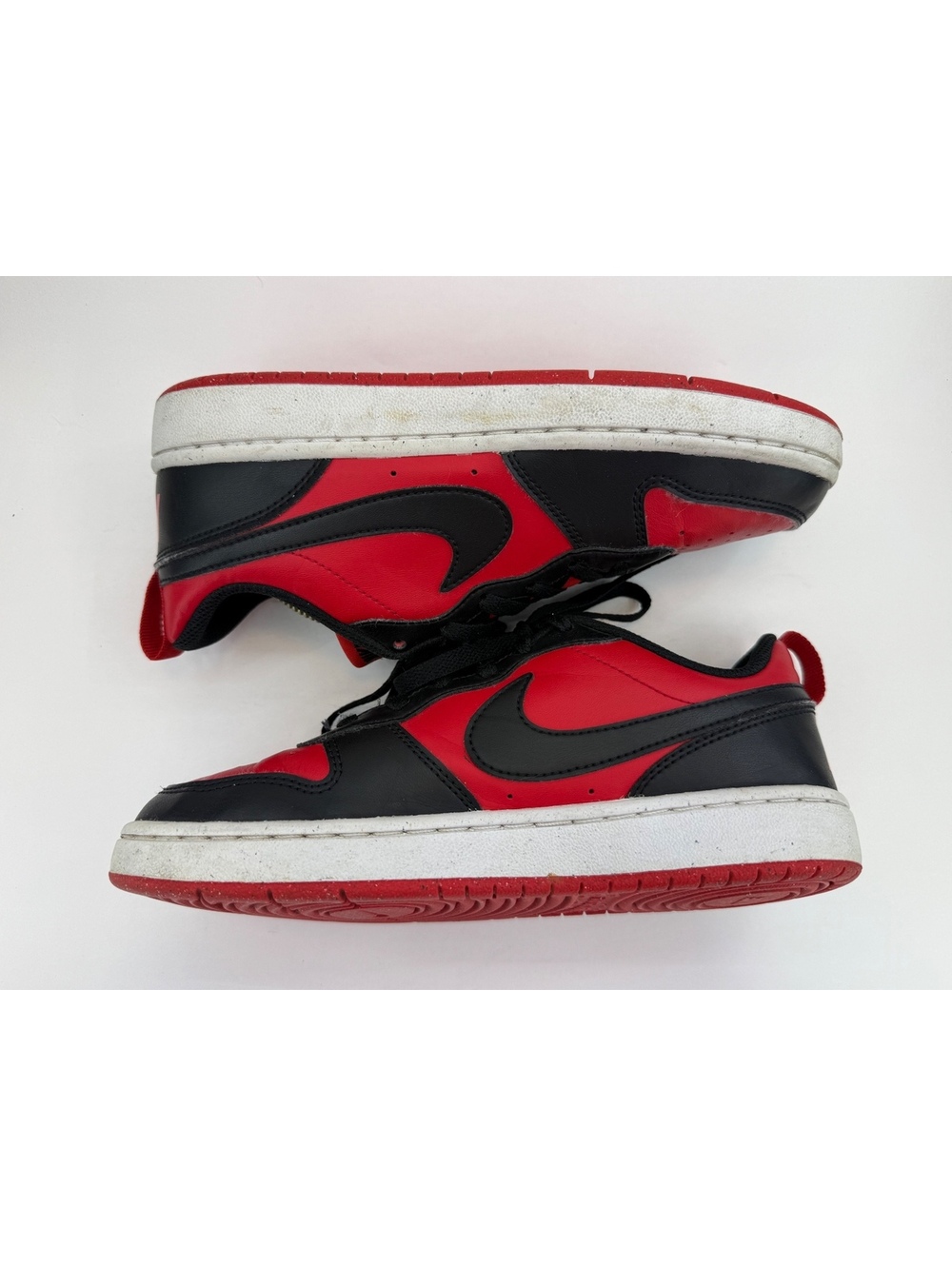Nike Court Borough Low Recraft Big Kids 5.5Y Red Black DV5456-600 (BKS1/0147)